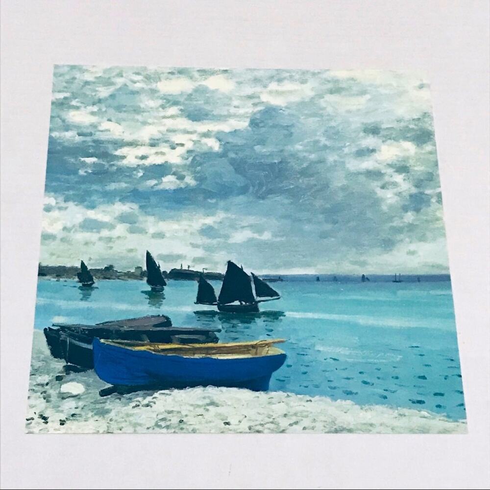 Monet The Beach at Sainte-Adresse sheet